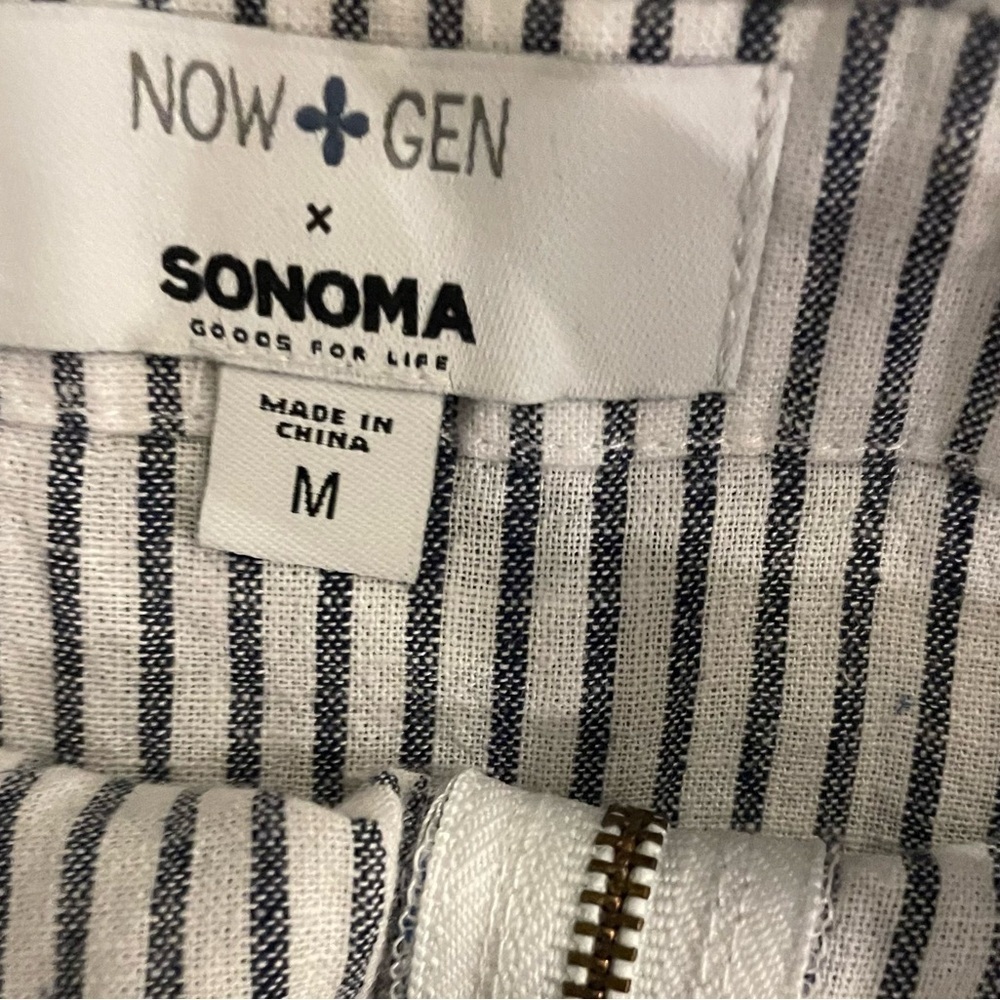 Sonoma Black and White Striped Jumpsuit - Picture 5 of 5